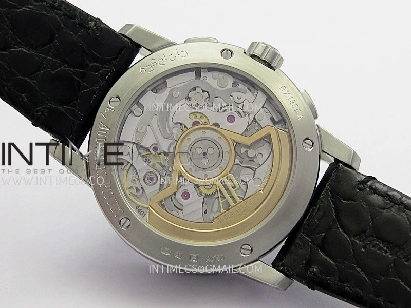 Code 11.59 Chrono 26393 SS APSF 1:1 Best Edition Black Dial On Black Leather Strap Super Clone SA4401